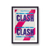 The Clash Australian Tour Vintage Music Poster