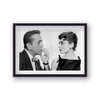Audrey Hepburn Humphrey Bogart In Scene From Sabrina 1954 Vintage Icon Print
