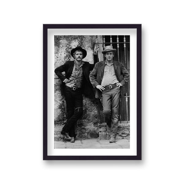 Paul Newman With Robert Redford Publicity Shot Butch Cassidy And The Sundance Kid 1969 Vintage Icon Print