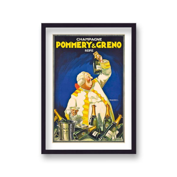 Champagne Pommery & Greno French Graphic Vintage Art Print