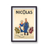 Nicolas Une Grande Annee Vintage Wine Shop Advert Vintage Art Print
