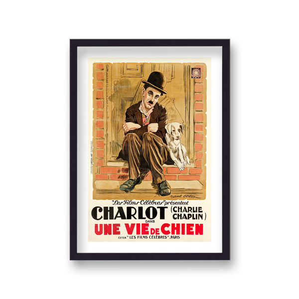 Charlie Chaplin Une Vie De Chien A Dogs Life Vintage French Movie Print