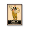 Cotty Vintage French Home Removals Advertising Print Smiling Man Holding Lamp And Baby In Bath