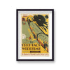 London Underground Keep Pace With Time Vintage Travel Print