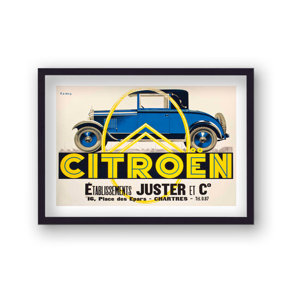 Citroen Juster Et Co Vintage Citroen Advertising Print