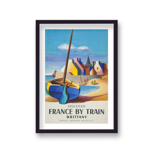 Discover France By Train Brittany Sailboat On Shore