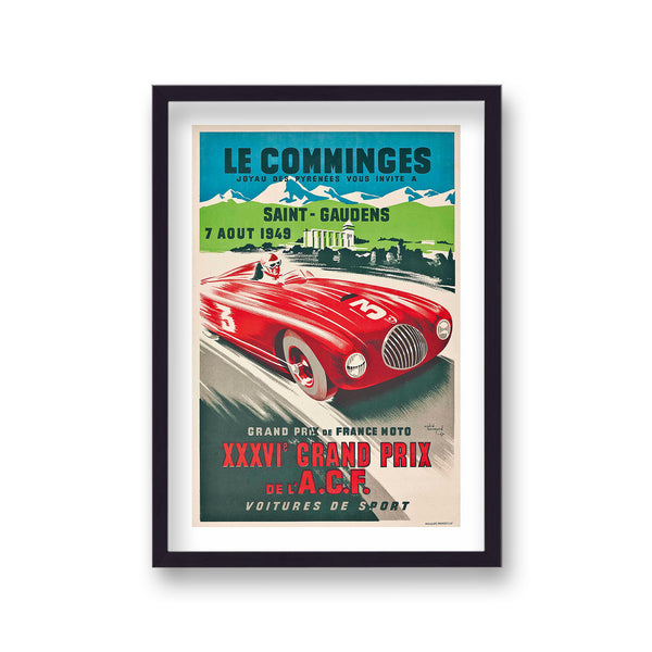 Le Comminges Saint Gaudens 36Th Grand Prix Red No3 Racing Car