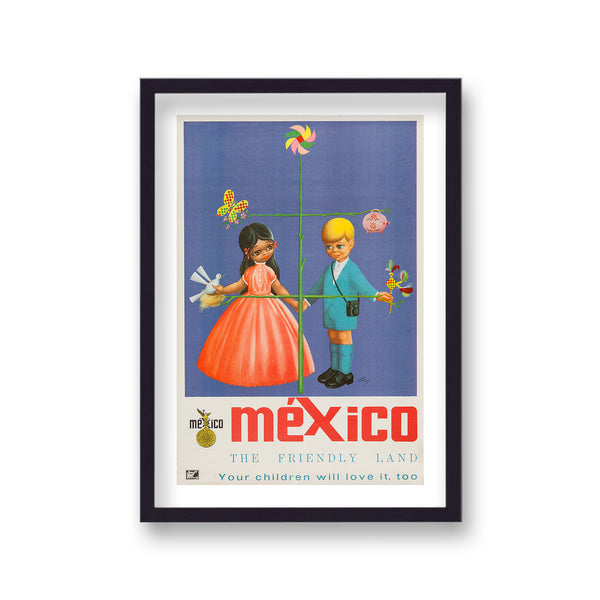 Mexico The Friendly Land Boy & Girl Holding Hands