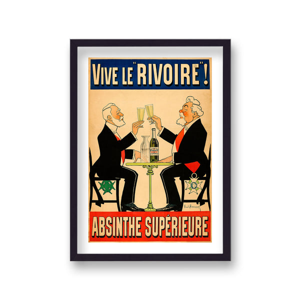 Vive Le Rivoire Absinthe Superieure Two Gents Sitting Drinking