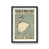 Ballet Russe Theatre De Monte Carlo Ballerina On Aged Blue Background Jean Cocteau