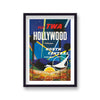 Fly Twa Hollywood Vintage Travel Print