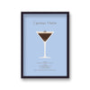 Cocktail Art Print Espresso Martini Borderless