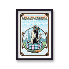 Lollapalooza Vintage Music Poster