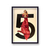 Chanel No.5 Vintage Advert Red Gown