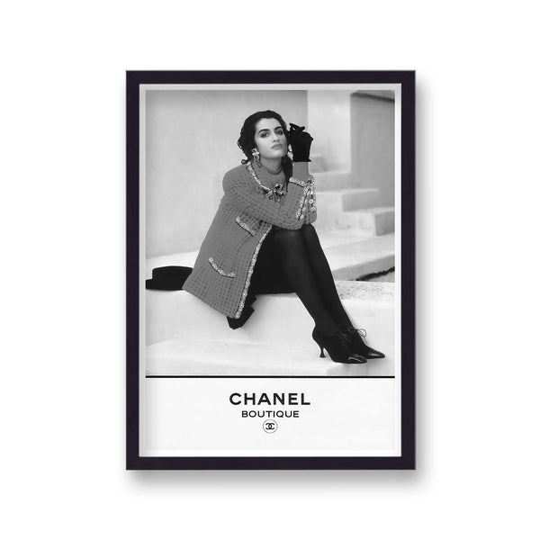 Vintage Chanel Boutique Black And White