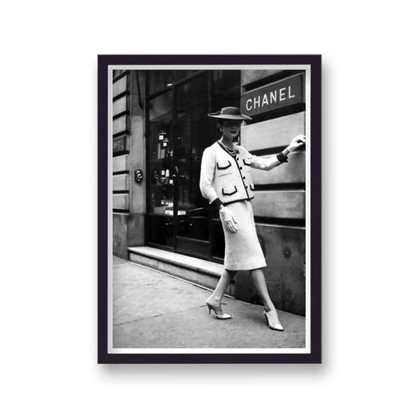 Vintage Chanel Paris Boutique Model In Tailored Suit
