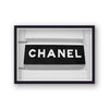 Vintage Chanel Classic Boutique Sign Black And White