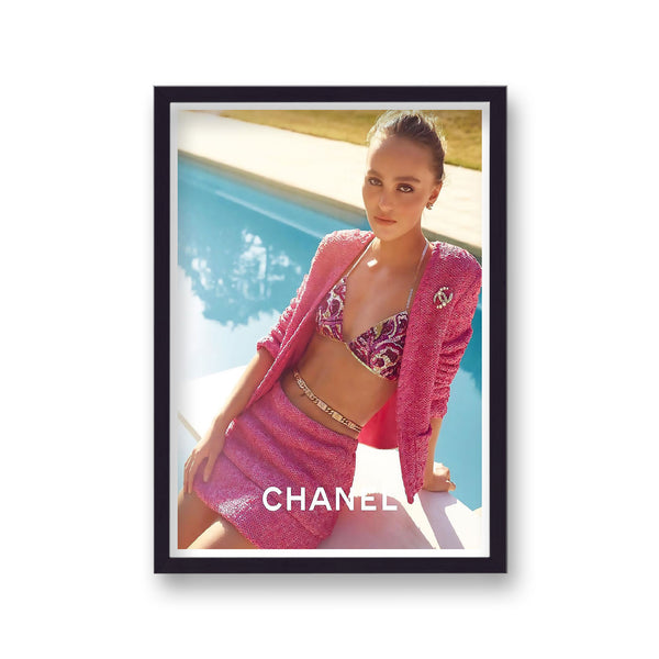 Vintage Chanel Lily Rose Depp Chic Tailored Pink Suit Colour