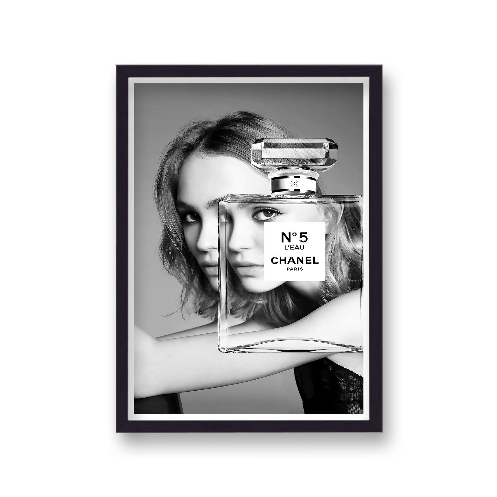 Vintage Chanel No View Through Lily Rose Depp Black And White