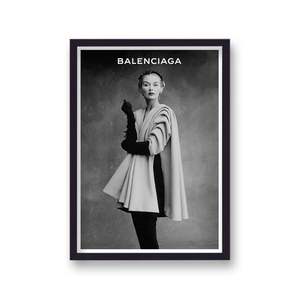 Vintage Balenciaga Couture Black Gloves