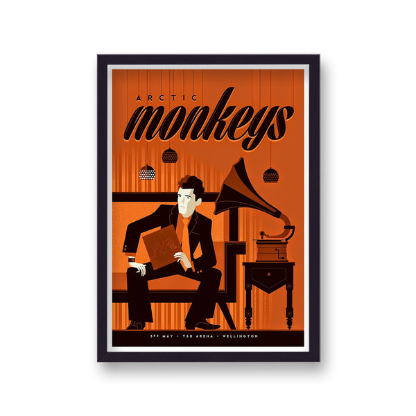 Arctic Monkeys Gramaphone New Zealand Gig Poster