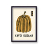 Yayoi Kusama Orange Pumpkin On Beige Art Print