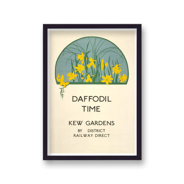 Daffodil Time Kew Gardens Vintage Art Print