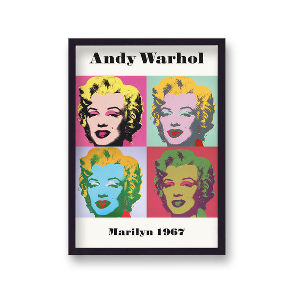 Andy Warhol Quad Marilyn 1967 Art Poster
