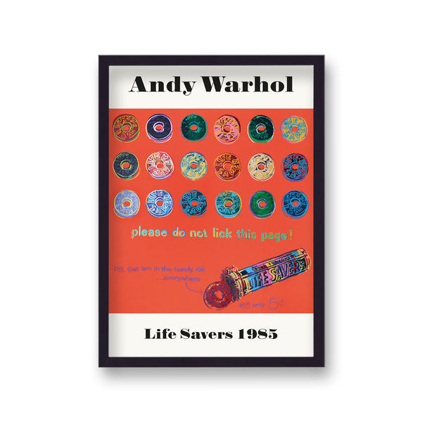 Andy Warhol Ads Life Savers 1985 Art Poster