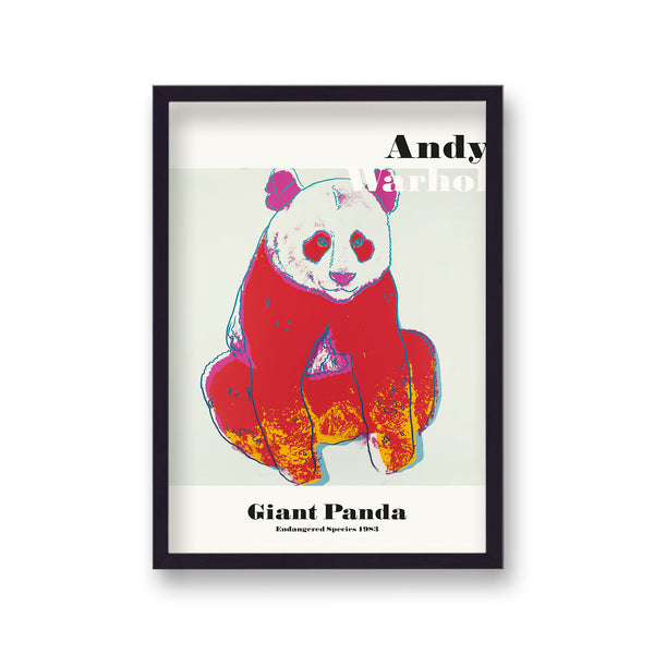 Andy Warhol Endangered Giant Panda Art Poster