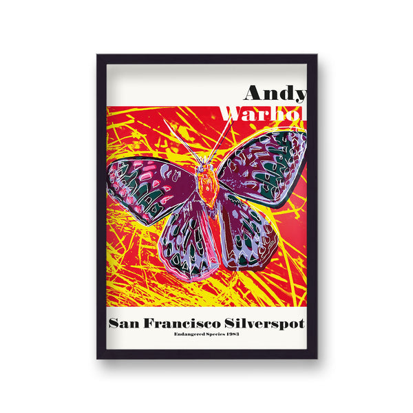 Andy Warhol Endangered San Francisco Silverspot Art Poster