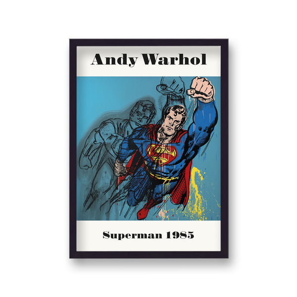 Andy Warhol Myths Superman 1985 Art Poster