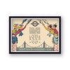 The Boat Race Putney Bridge Vintage Print V2