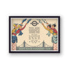 The Boat Race Putney Bridge Vintage Print V2