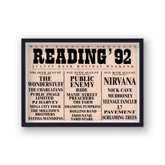 Mean Fiddler Reading 1992 Vintage Lineup Poster