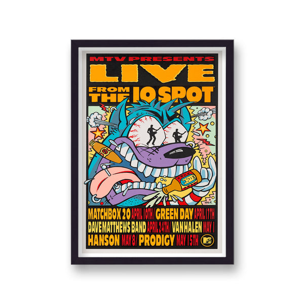 Frank Kozik Vintage Rock Poster Live from the 10 Spot