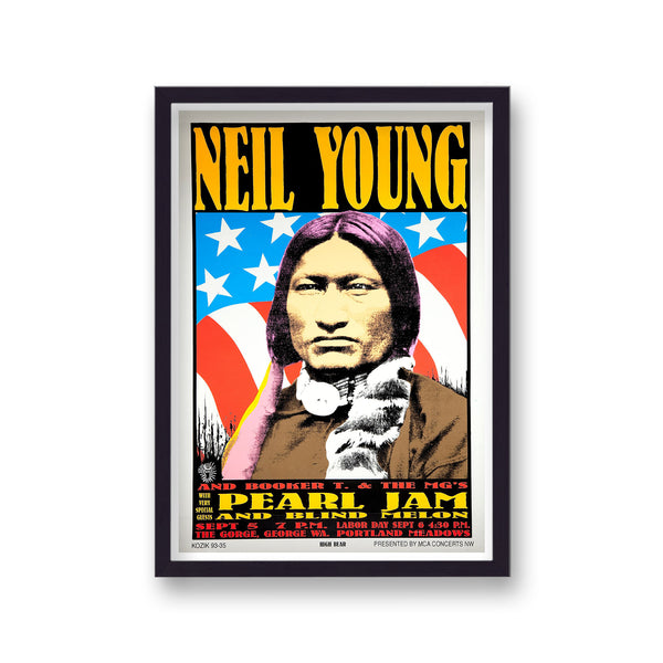 Neil Young Pearl Jam Booker T The Gorge Kozik Vintage Gig Art
