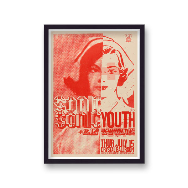Sonic Youth The Crystal Ballroom Nurse Vintage Gig Art Poster