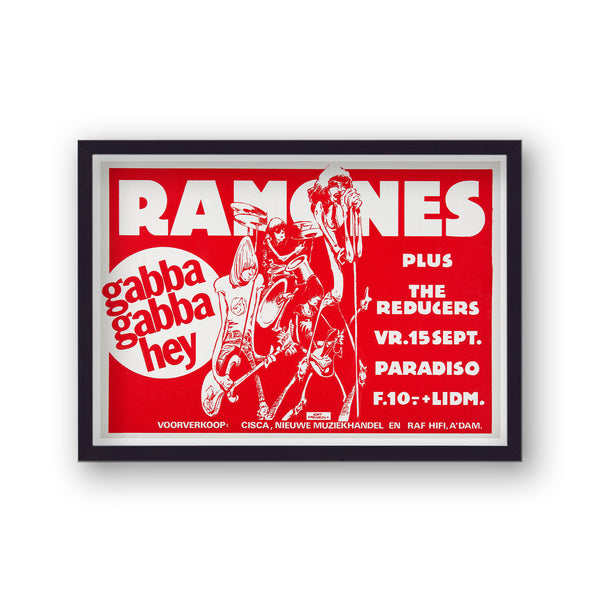 The Ramones Paradiso Amsterdam Vintage Music Art Print