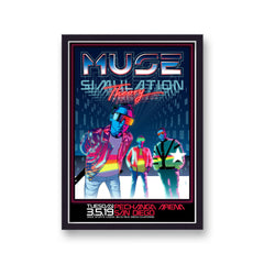 Muse Simulation Theory 2019 San Diego Vintage Gig Art Print