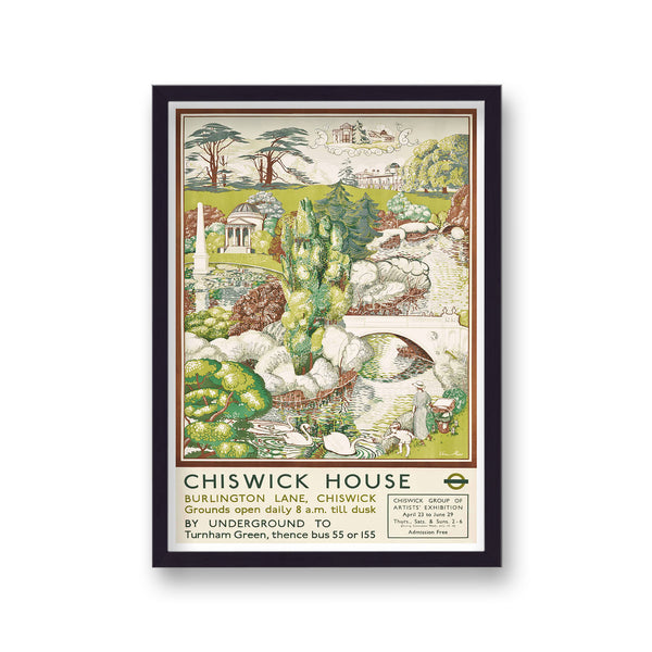 Vintage London Transport Chiswick House Print