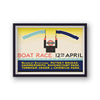 Vintage London Transport Boat Race Underground Flags Print