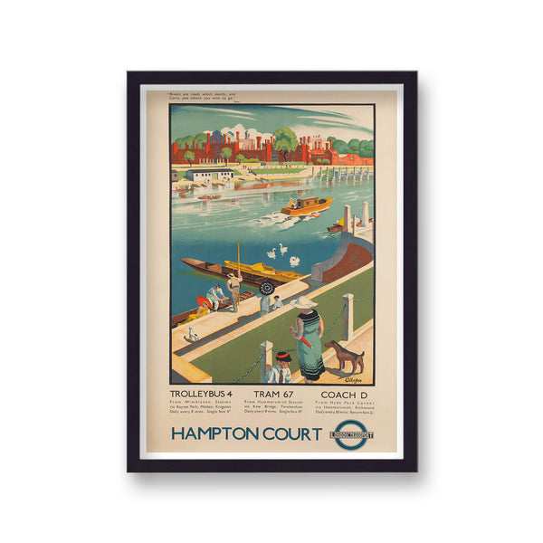 Vintage London Transport Hampton Court Print
