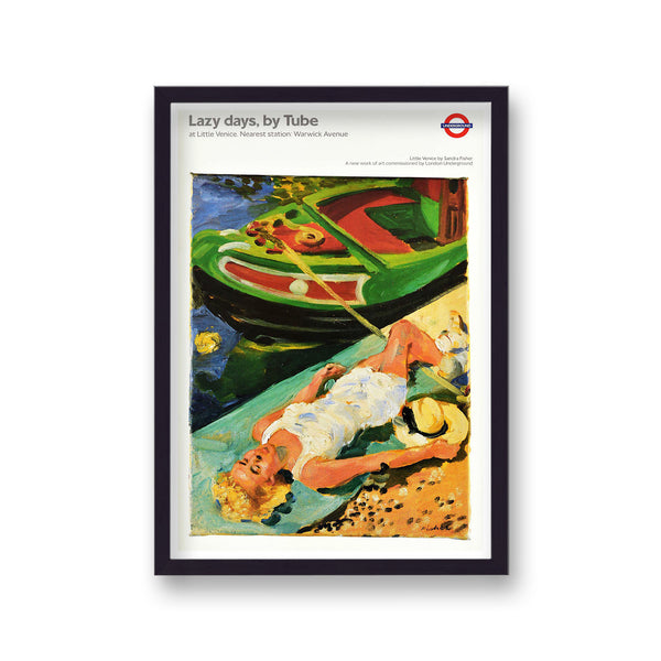 Vintage London Transport Lazy Days By Tube Print