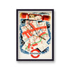 Vintage London Transport Xmas Cracker Map Print