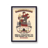 Vintage London Transport By Underground For Shopping Print
