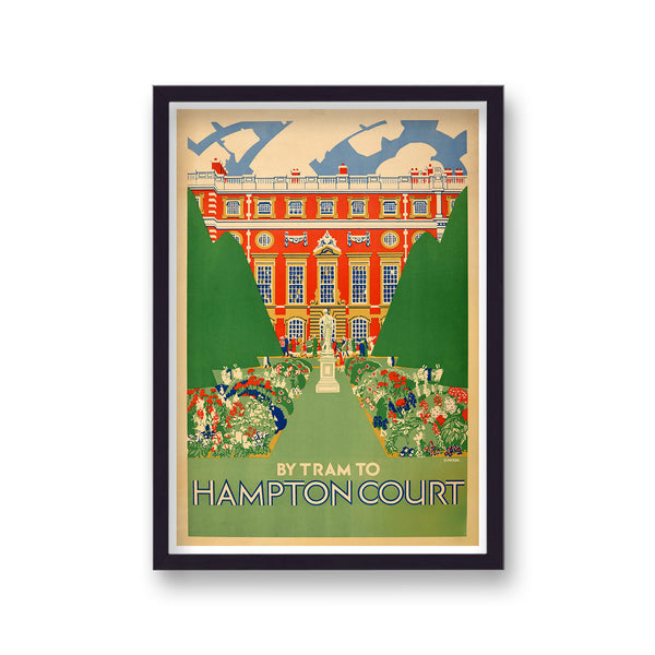 Vintage London Transport By Tram To Hampton Court Print