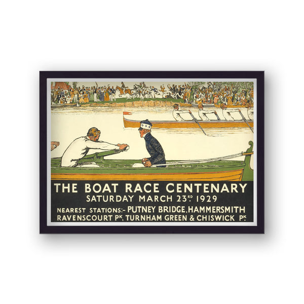 Vintage London Transport The Boat Race Centenary Print