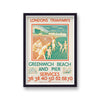 Vintage London Transport Greenwich Beach & Pier Print