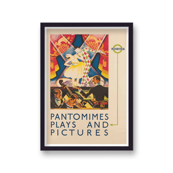 Vintage London Transport Pantomimes Plays & Pictures Print